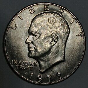 1972 D Eisenhower dollar